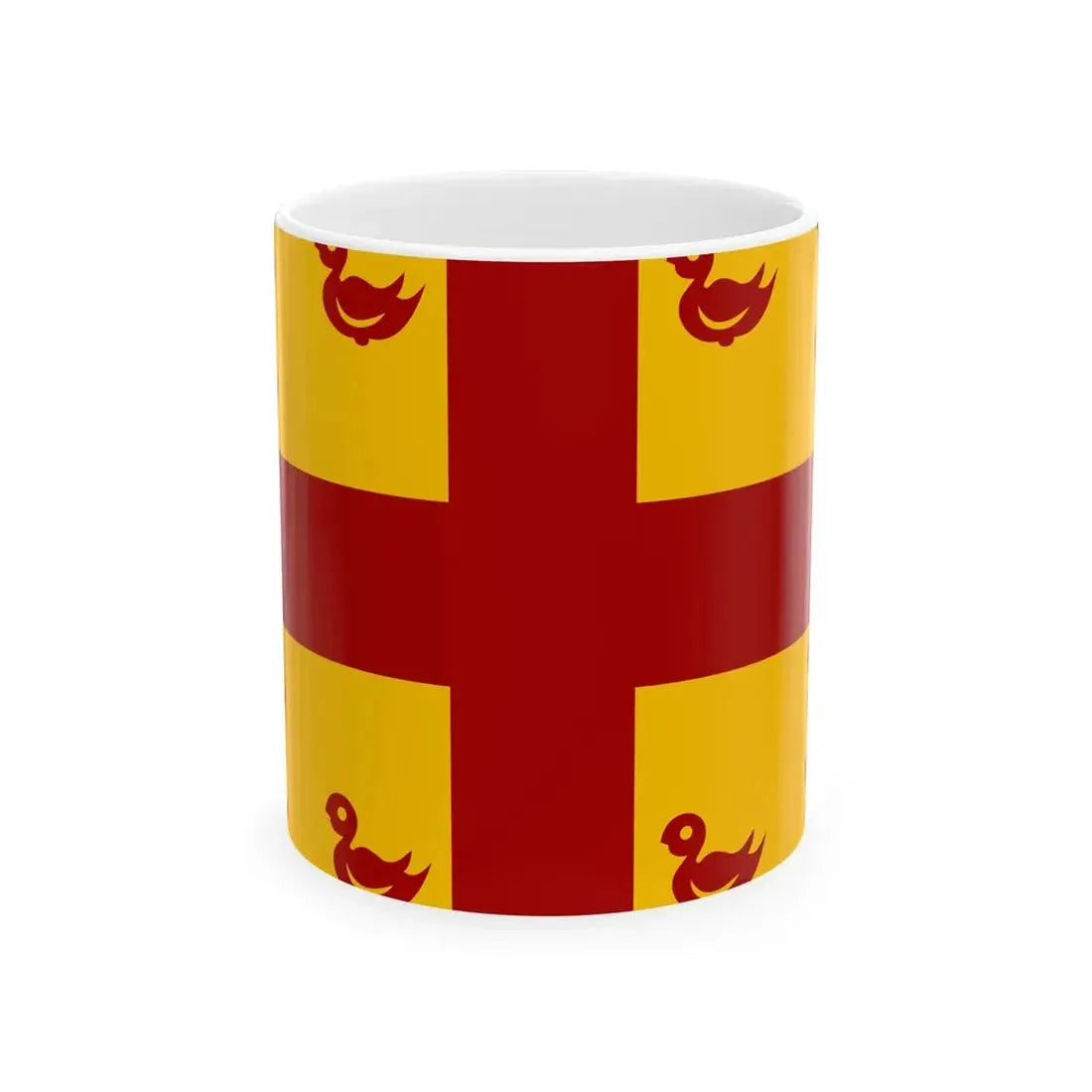 Maldegem vlag (Belgium) White Coffee Mug 11oz - Go Mug Yourself