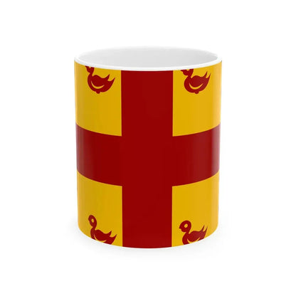 Maldegem vlag (Belgium) White Coffee Mug 11oz - Go Mug Yourself