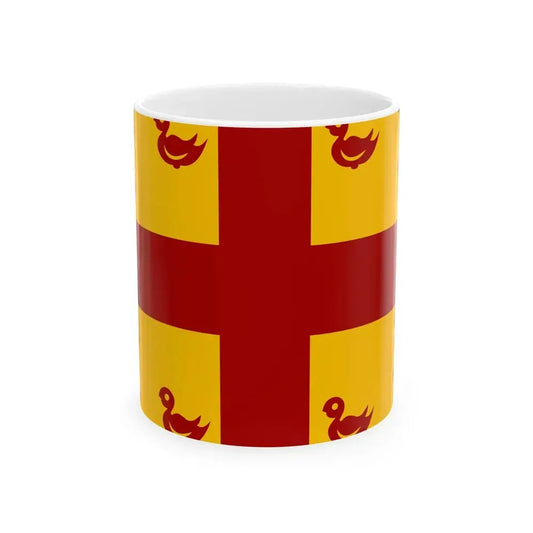 Maldegem vlag (Belgium) White Coffee Mug 11oz - Go Mug Yourself