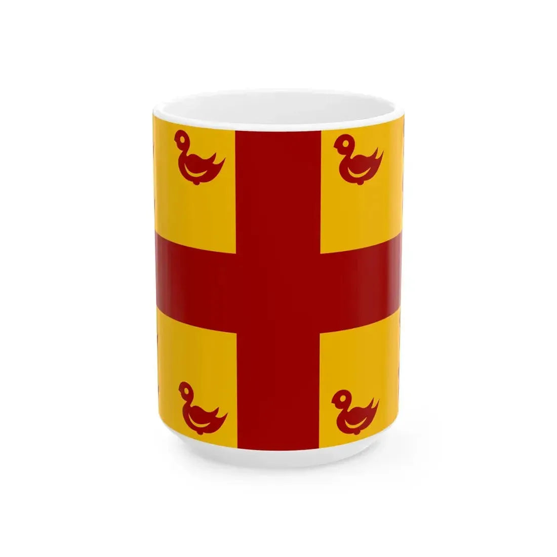 Maldegem vlag (Belgium) White Coffee Mug 15oz - Go Mug Yourself