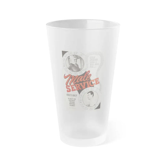MALE SERVICE 1966 Movie Poster - Frosted Pint Glass 16oz Default Title - Go Mug Yourself