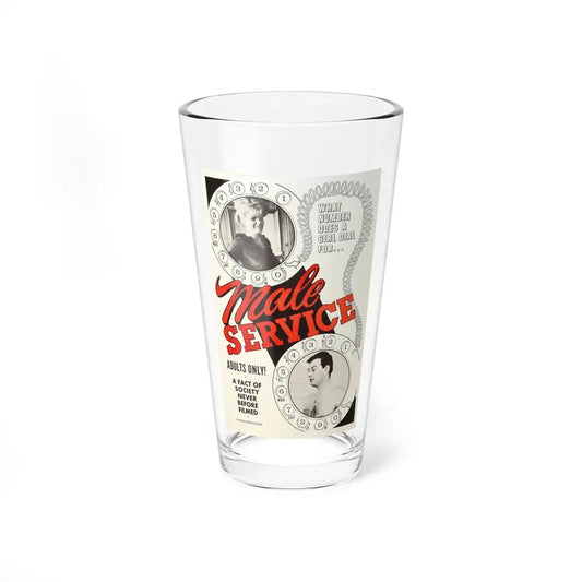MALE SERVICE 1966 Movie Poster - Pint Glass 16oz 16oz - Go Mug Yourself
