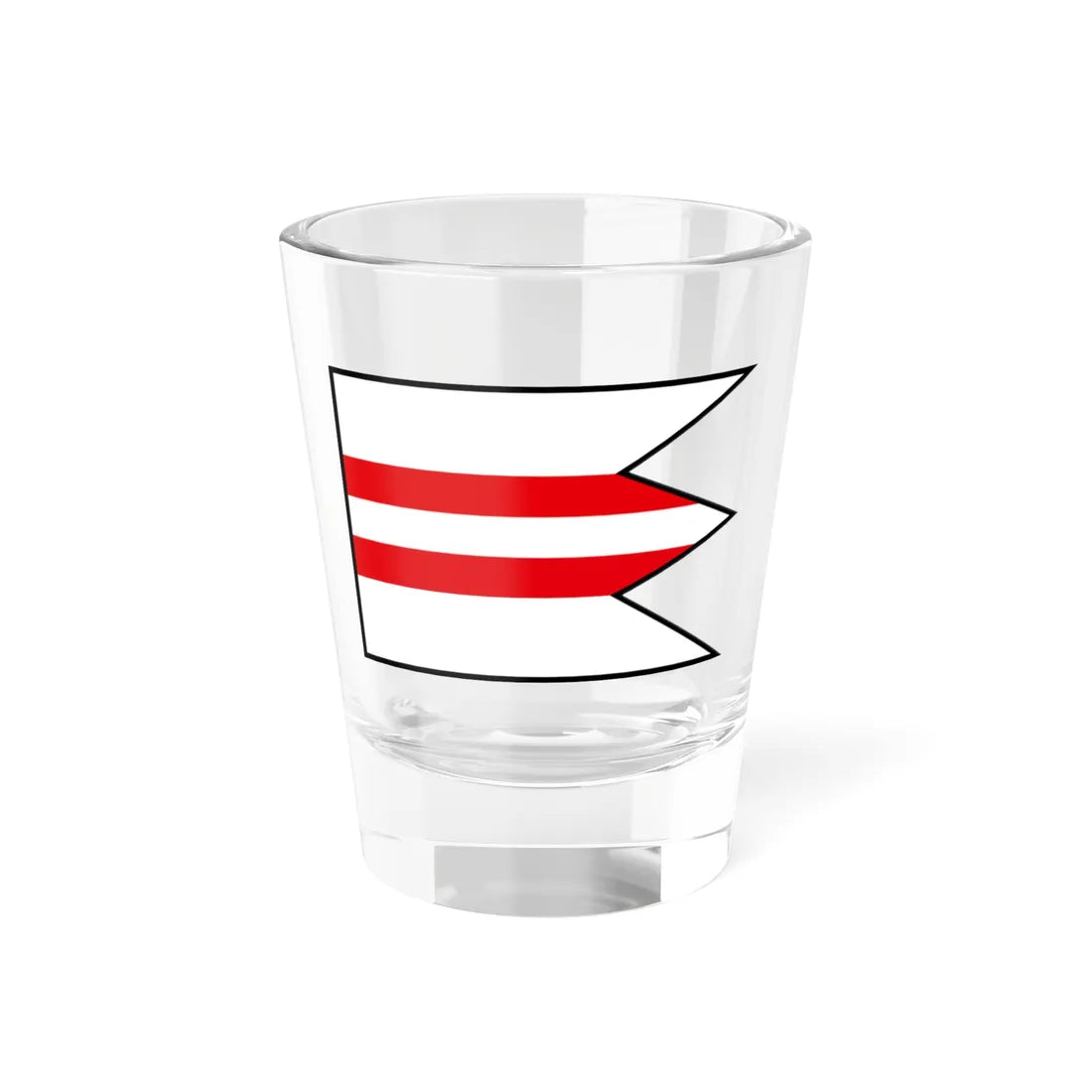 Male Vozokany Zlate Moravce Flag (Slovakia) Shot Glass 1.5oz 1.5oz - Go Mug Yourself