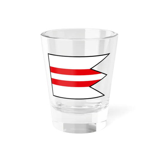 Male Vozokany Zlate Moravce Flag (Slovakia) Shot Glass 1.5oz 1.5oz - Go Mug Yourself