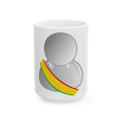 Mali politic personality icon (Mali) White Coffee Mug 15oz - Go Mug Yourself