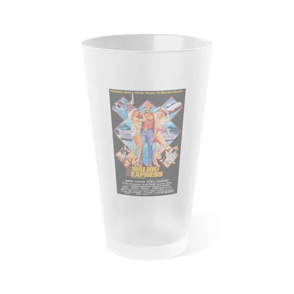 MALIBU EXPRESS 1985 Movie Poster - Frosted Pint Glass 16oz-Go Mug Yourself