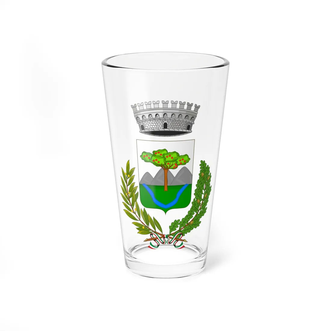 Mallare-Stemma (Italy) (Coat of Arms) Pint Glass 16oz 16oz - Go Mug Yourself