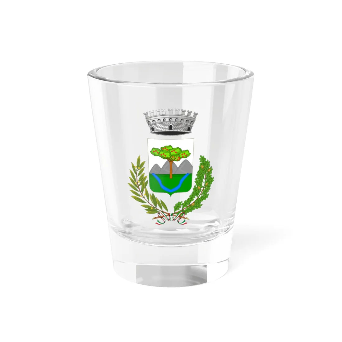 Mallare-Stemma (Italy) (Coat of Arms) Shot Glass 1.5oz 1.5oz - Go Mug Yourself