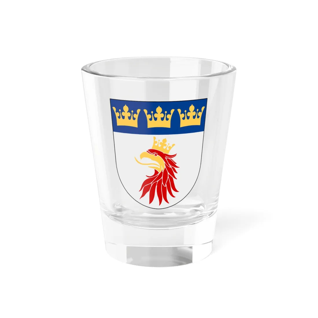 Malmöhus län vapen (Sweden) (Coat of Arms) Shot Glass 1.5oz 1.5oz - Go Mug Yourself