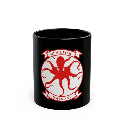 MALS 11 Devilfish 2 (USMC) Black Coffee Mug 11oz - Go Mug Yourself