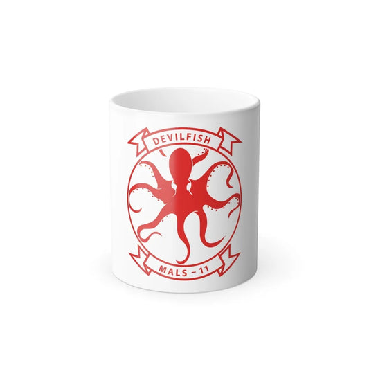 MALS 11 Devilfish 2 (USMC) Color Changing Mug 11oz-11oz-Go Mug Yourself