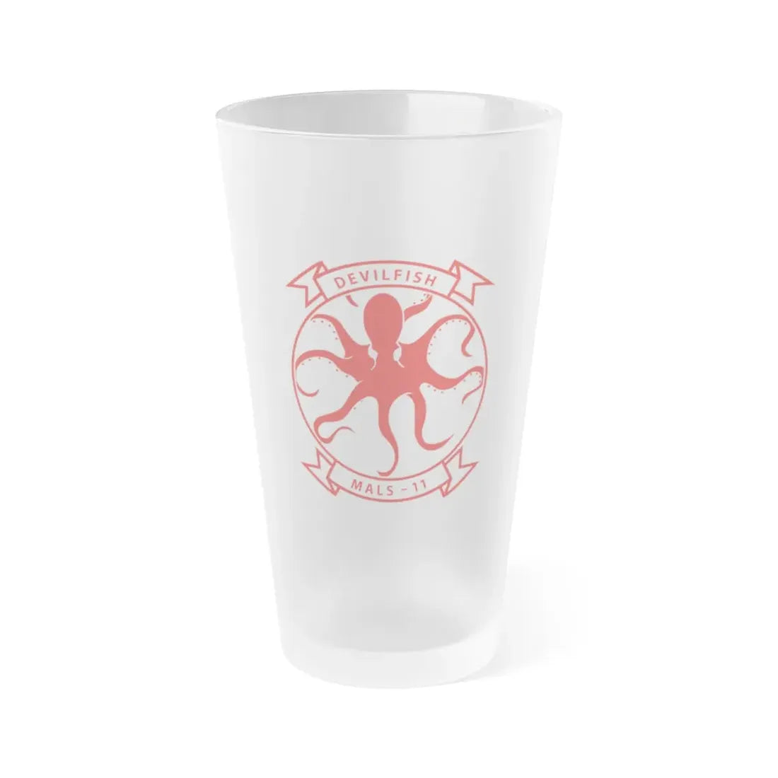 MALS 11 Devilfish 2 (USMC) Frosted Pint Glass 16oz Default Title - Go Mug Yourself
