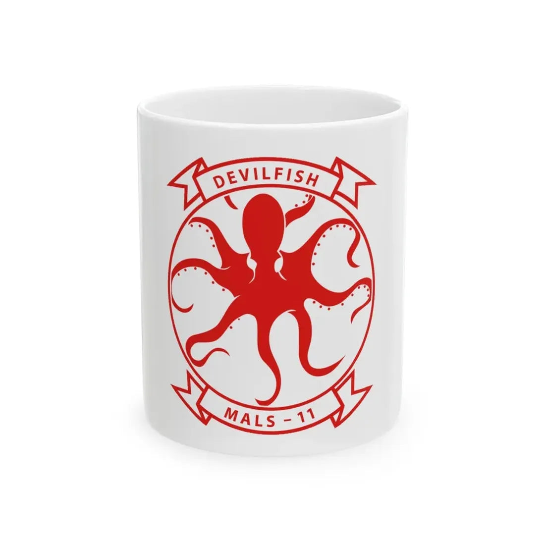 MALS 11 Devilfish 2 (USMC) White Coffee Mug 11oz - Go Mug Yourself