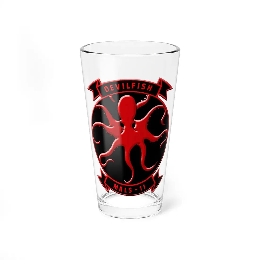MALS 11 Devilfish (USMC) Pint Glass 16oz 16oz - Go Mug Yourself