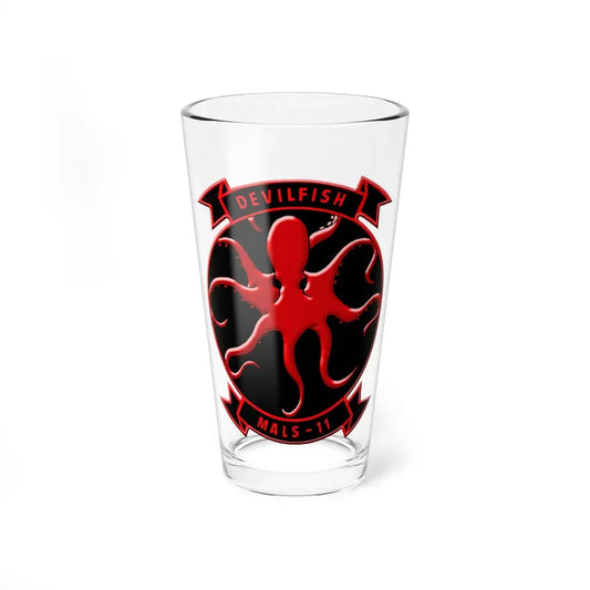 MALS 11 Devilfish (USMC) Pint Glass 16oz 16oz - Go Mug Yourself
