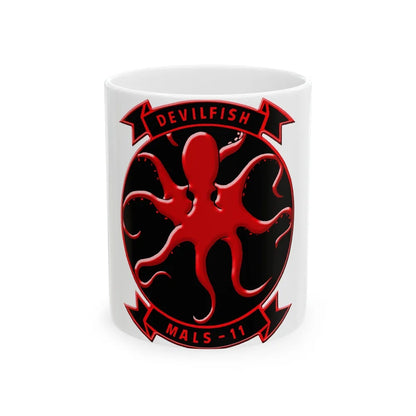 MALS 11 Devilfish (USMC) White Coffee Mug-11oz-Go Mug Yourself