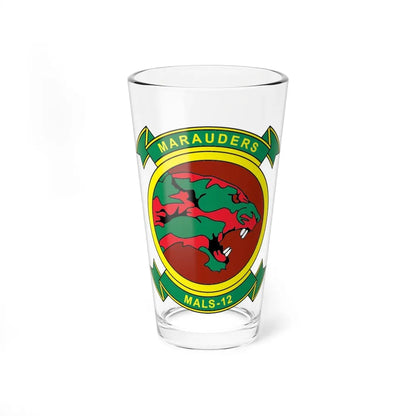 MALS 12 Marauders (USMC) Pint Glass 16oz 16oz - Go Mug Yourself