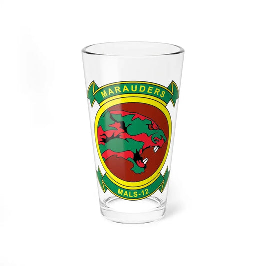 MALS 12 Marauders (USMC) Pint Glass 16oz 16oz - Go Mug Yourself