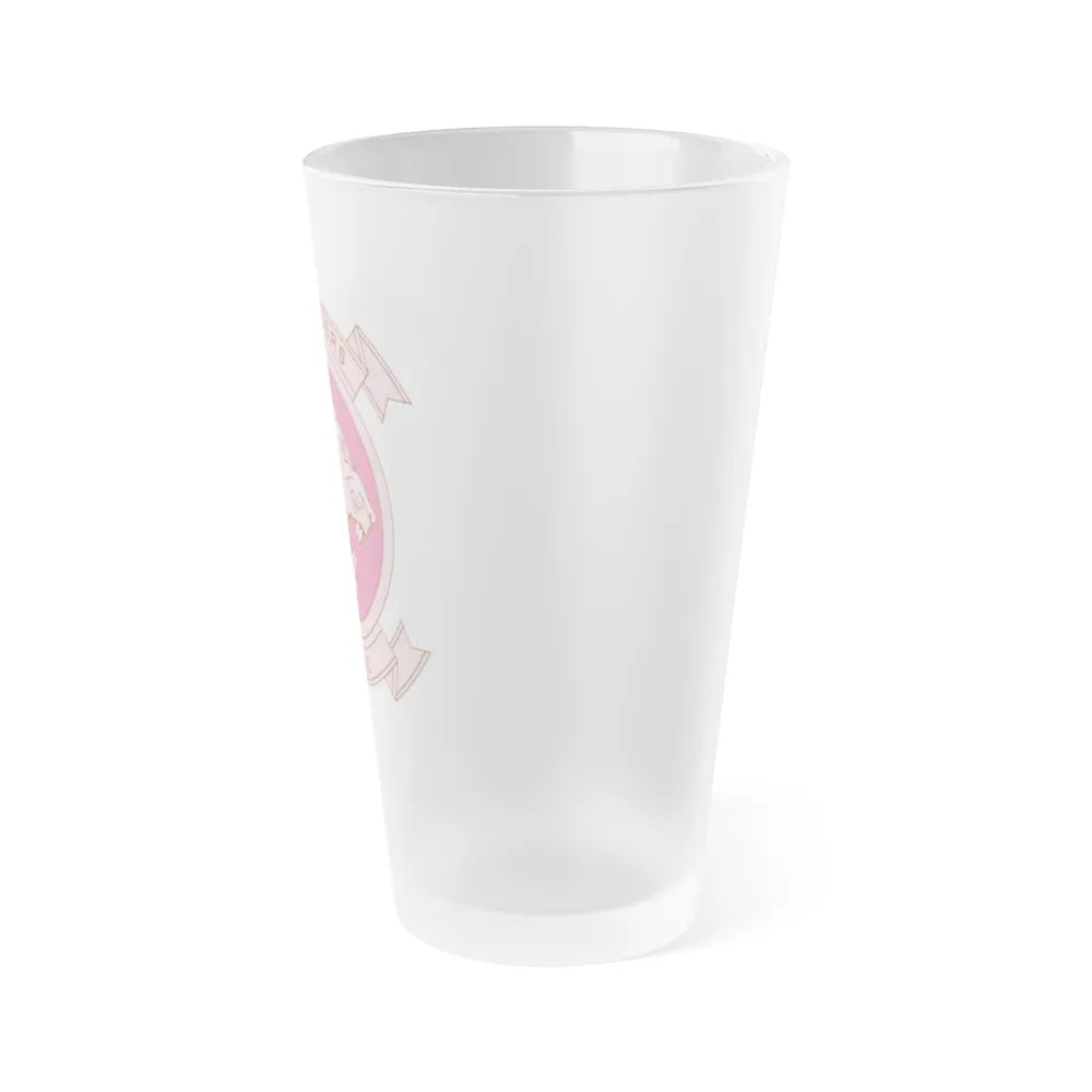 MALS 12 Wives Club PINK (USMC) Frosted Pint Glass 16oz-Go Mug Yourself