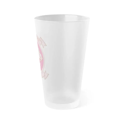 MALS 12 Wives Club PINK (USMC) Frosted Pint Glass 16oz - Go Mug Yourself