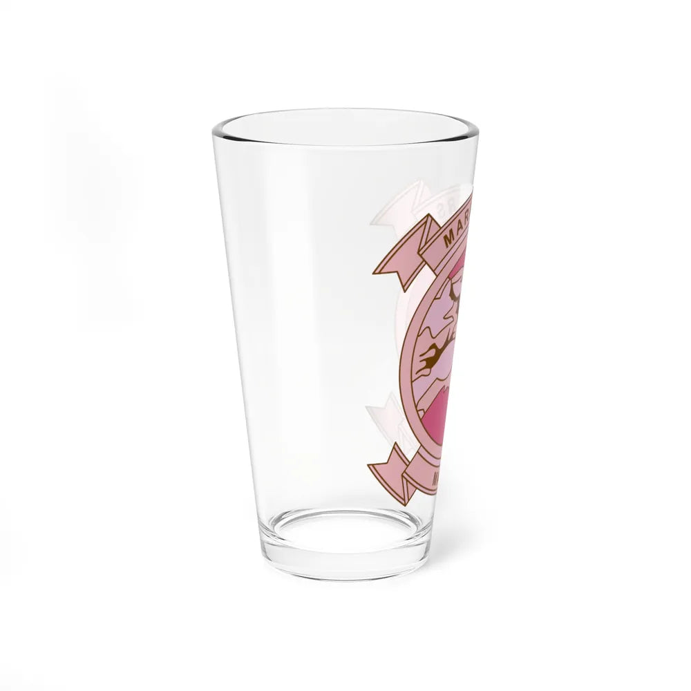 MALS 12 Wives Club PINK (USMC) Pint Glass 16oz-Go Mug Yourself