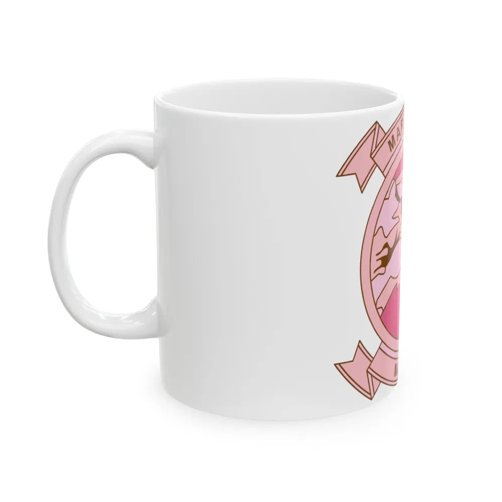 MALS 12 Wives Club PINK (USMC) White Coffee Mug-Go Mug Yourself