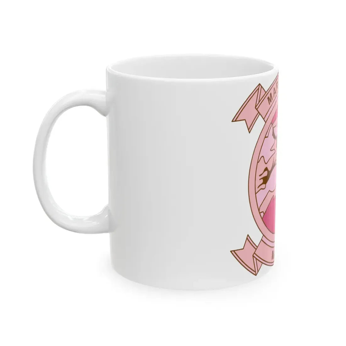 MALS 12 Wives Club PINK (USMC) White Coffee Mug - Go Mug Yourself