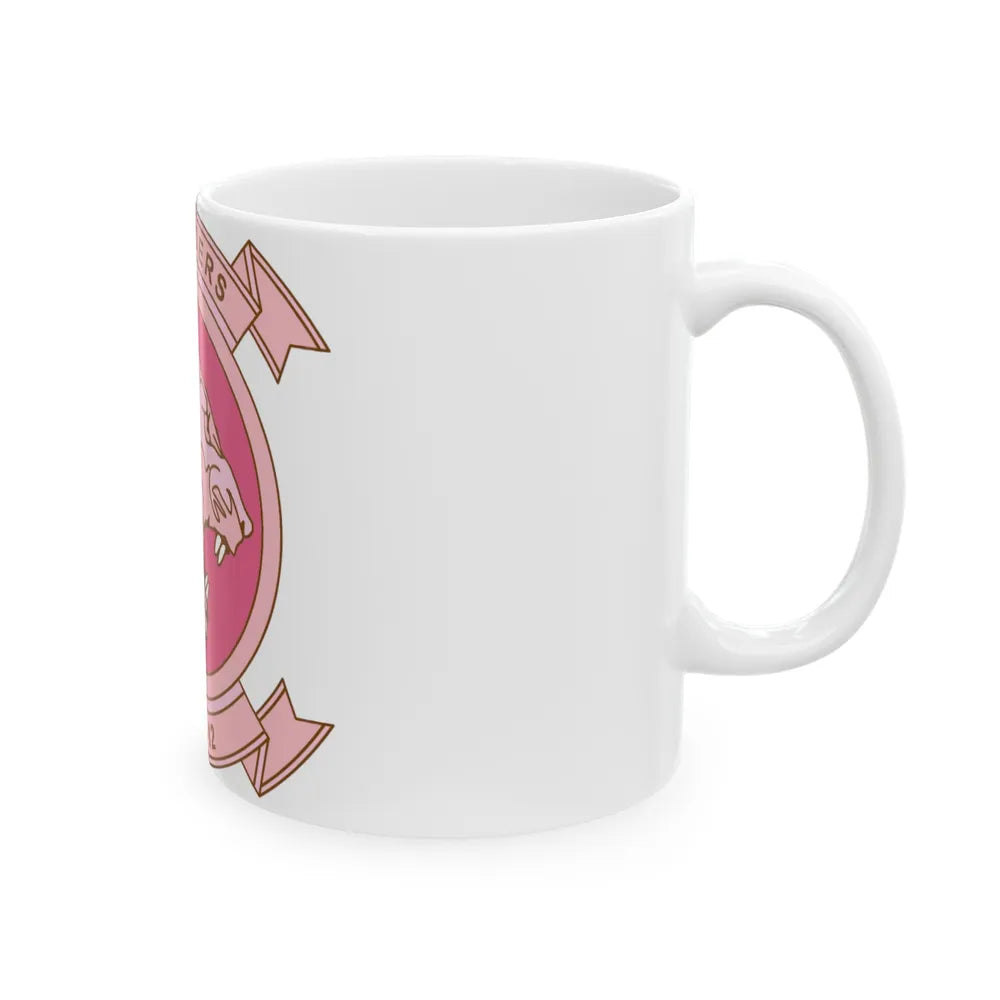 MALS 12 Wives Club PINK (USMC) White Coffee Mug-Go Mug Yourself