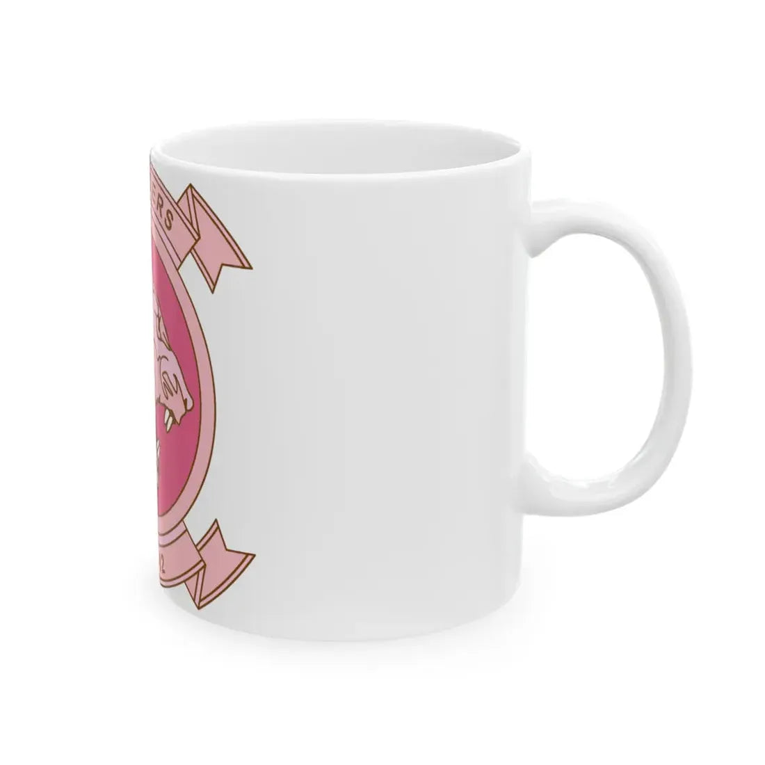 MALS 12 Wives Club PINK (USMC) White Coffee Mug - Go Mug Yourself