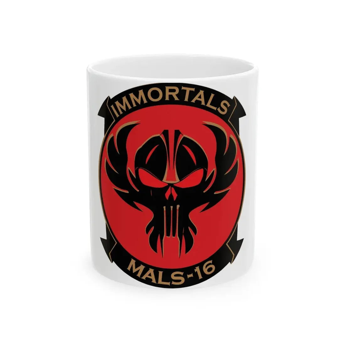 MALS 16 Immortals (USMC) White Coffee Mug 11oz - Go Mug Yourself