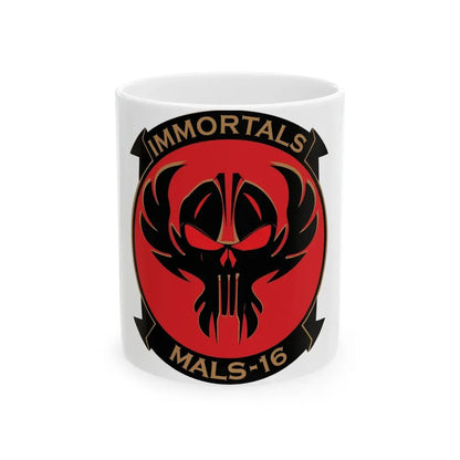 MALS 16 Immortals (USMC) White Coffee Mug 11oz - Go Mug Yourself