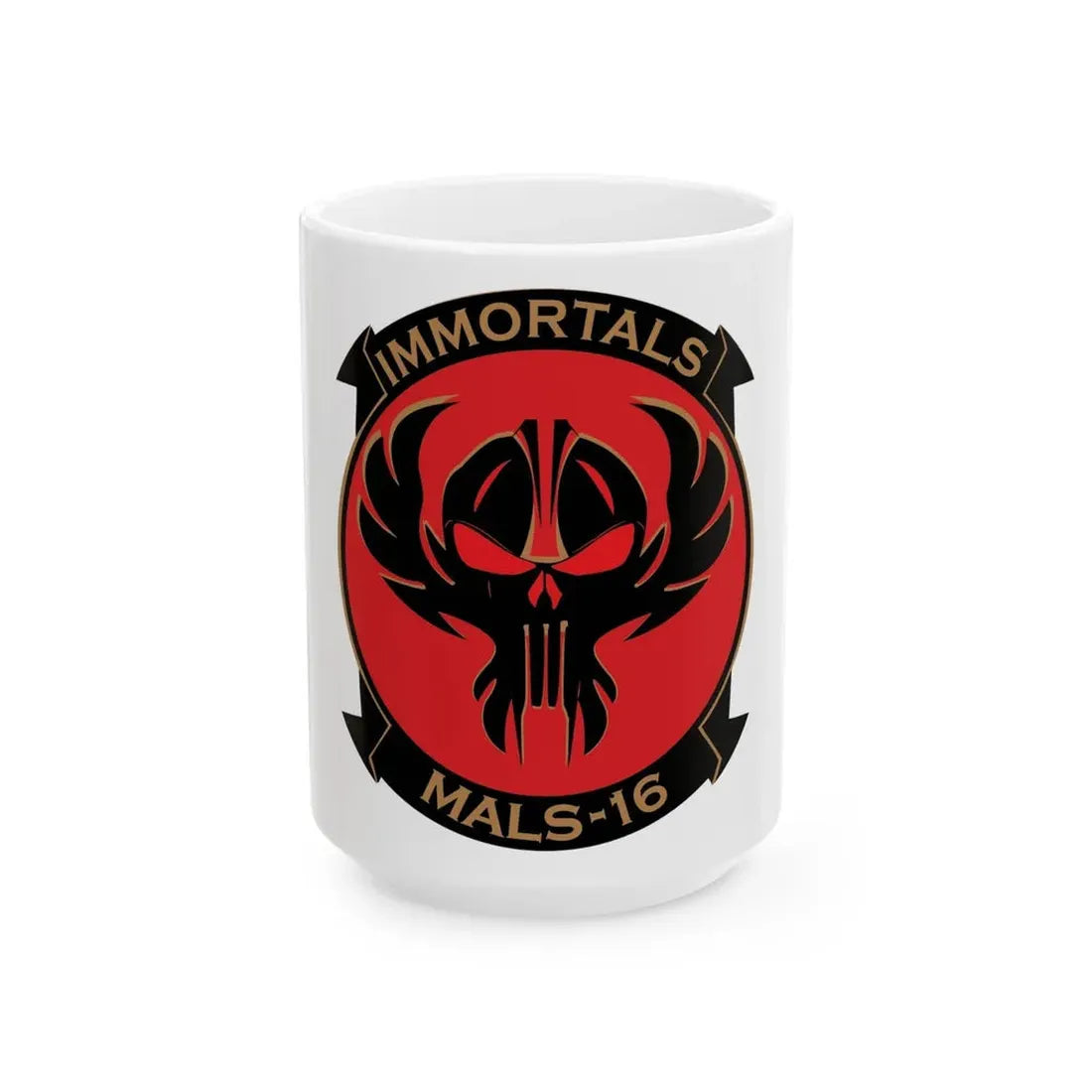 MALS 16 Immortals (USMC) White Coffee Mug 15oz - Go Mug Yourself
