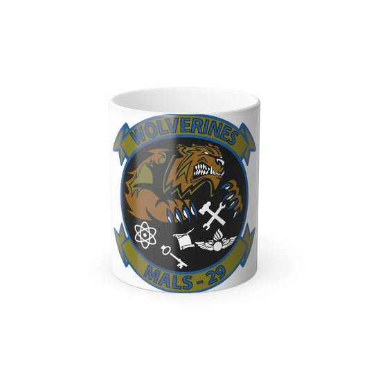 MALS 29 Wolverines (USMC) Color Changing Mug 11oz-11oz-Go Mug Yourself