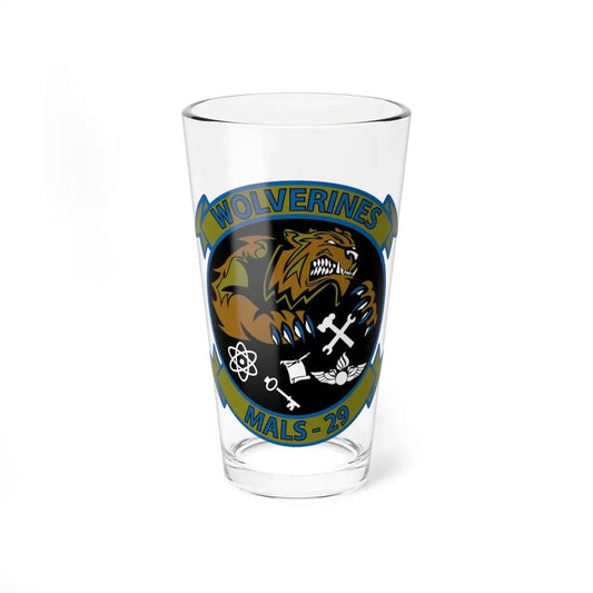 MALS 29 Wolverines (USMC) Pint Glass 16oz 16oz - Go Mug Yourself