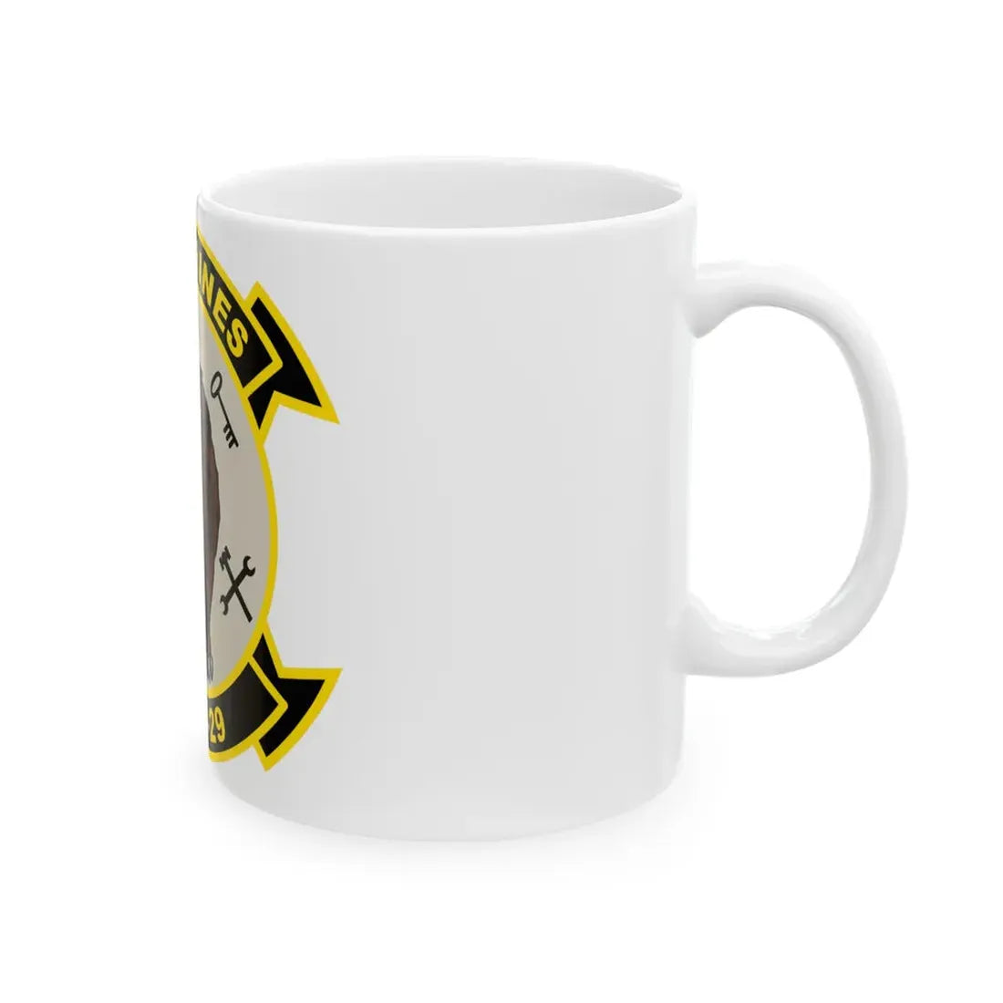 MALS 29 Wolverines v2 (USMC) White Coffee Mug - Go Mug Yourself