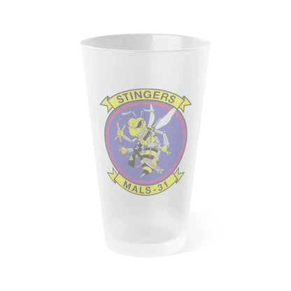 MALS 31 NEW 09 (USMC) Frosted Pint Glass 16oz Default Title - Go Mug Yourself