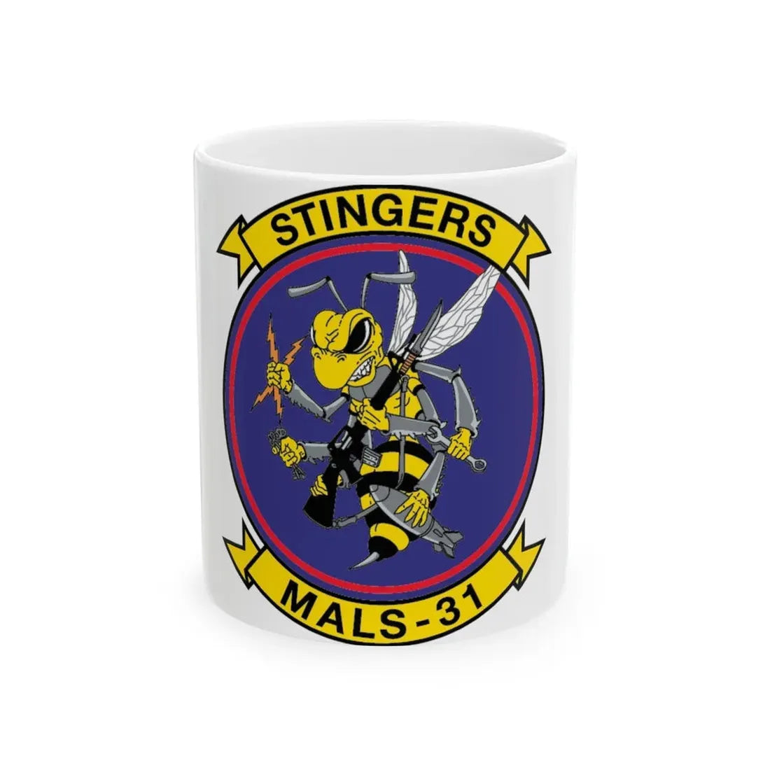 MALS 31 NEW 09 (USMC) White Coffee Mug 11oz - Go Mug Yourself