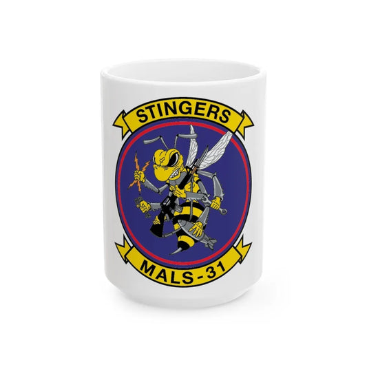 MALS 31 NEW 09 (USMC) White Coffee Mug-15oz-Go Mug Yourself