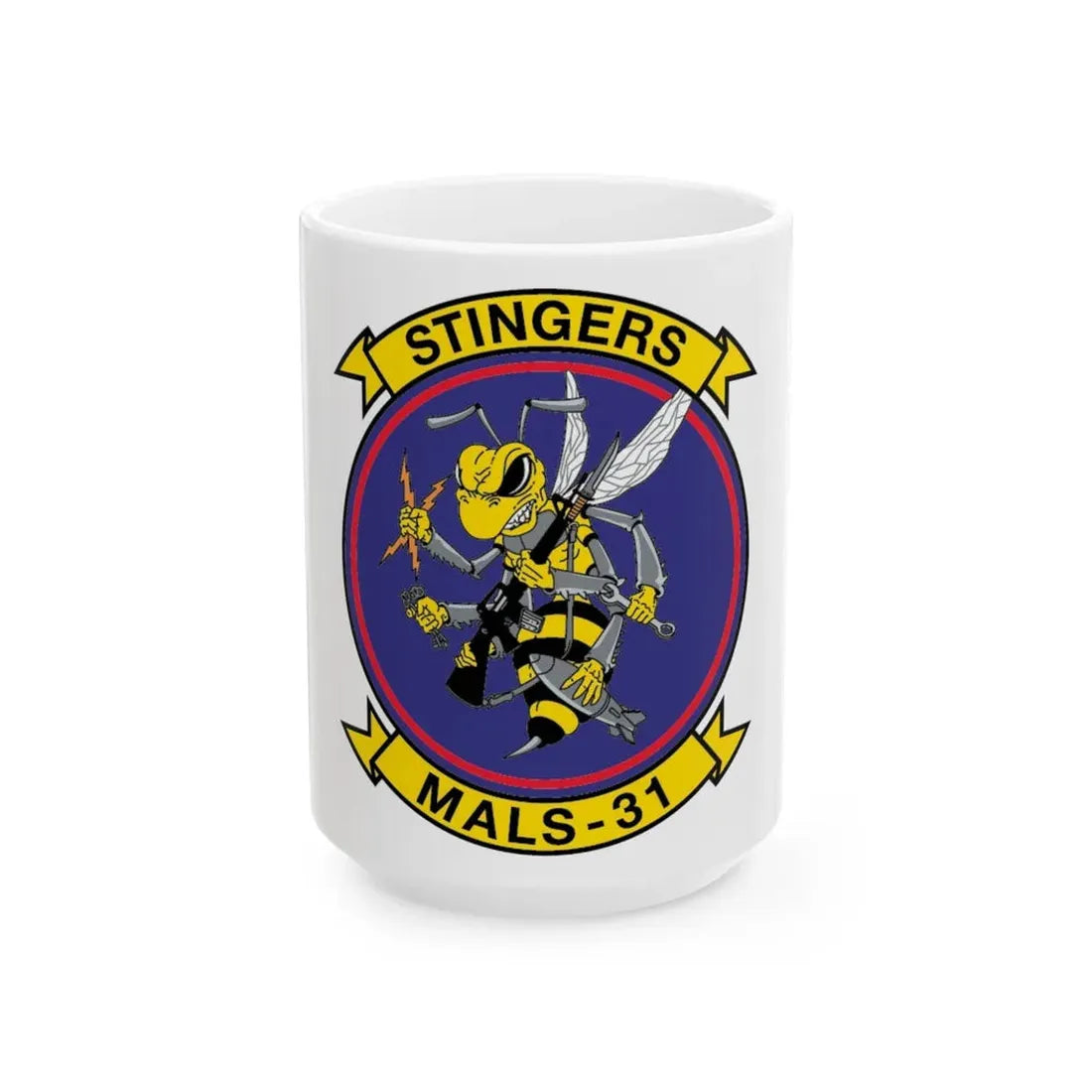 MALS 31 NEW 09 (USMC) White Coffee Mug 15oz - Go Mug Yourself