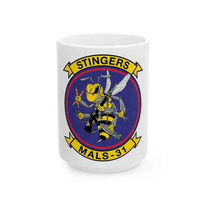 MALS 31 NEW 09 (USMC) White Coffee Mug 15oz - Go Mug Yourself