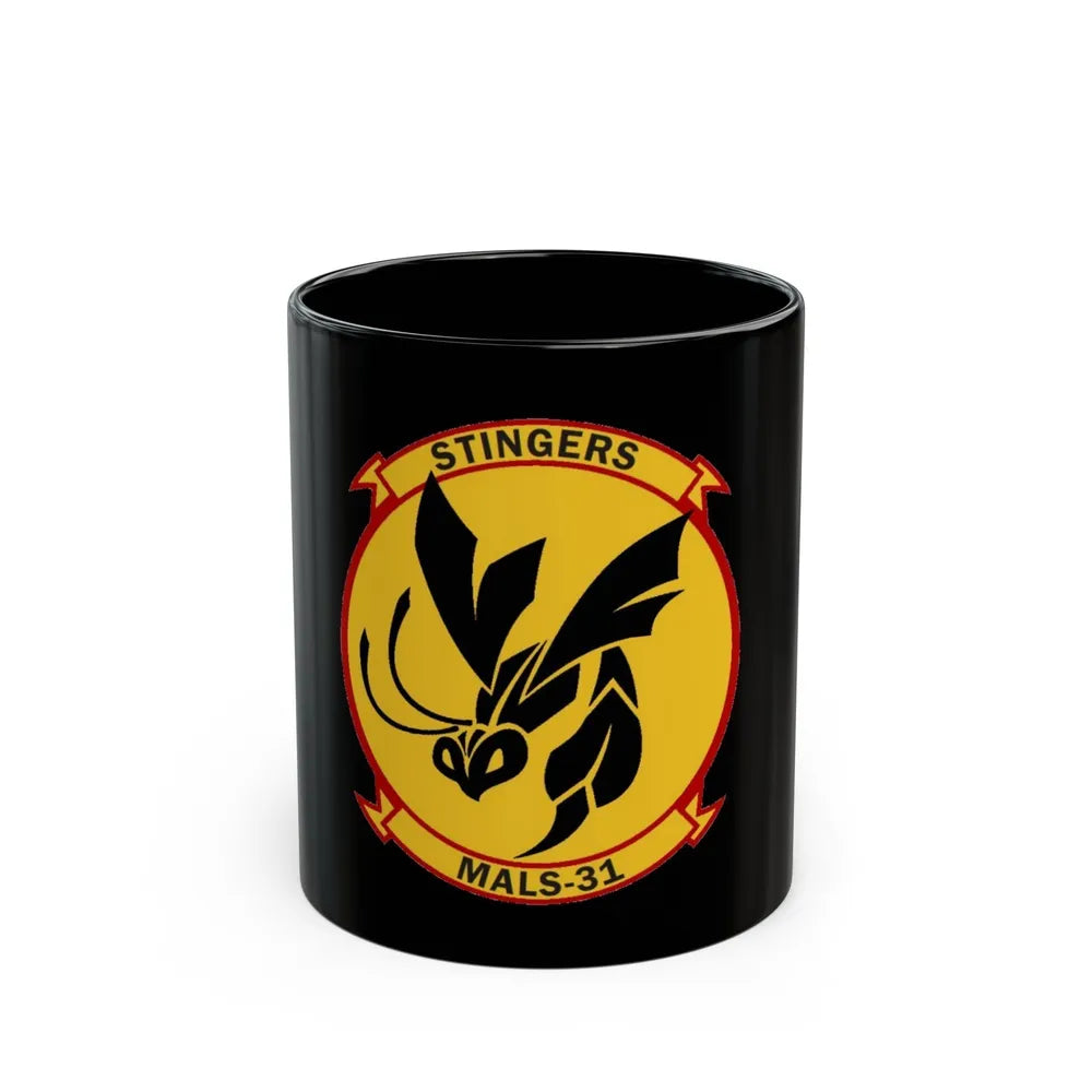 MALS 31 Stingers (USMC) Black Coffee Mug-11oz-Go Mug Yourself