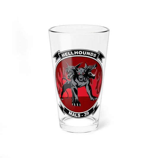 MALS 39 Hellhounds (USMC) Pint Glass 16oz 16oz - Go Mug Yourself