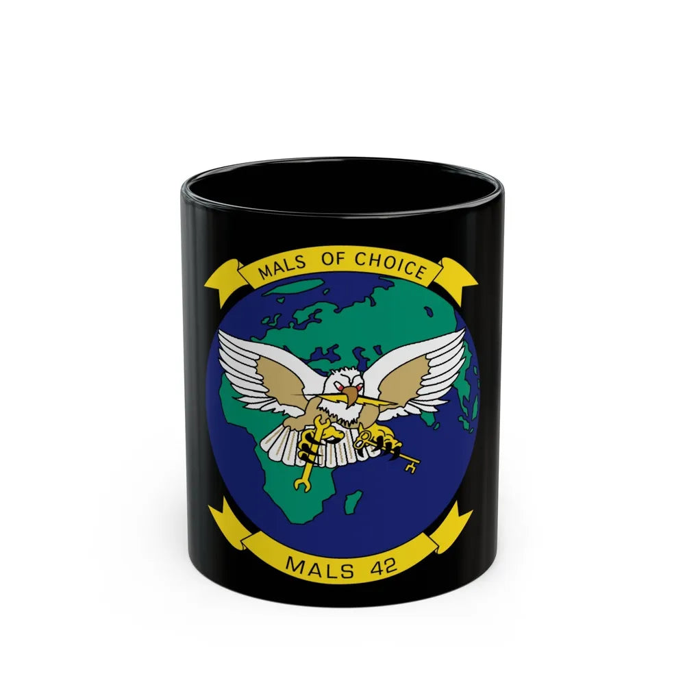 MALS 42 (USMC) Black Coffee Mug-11oz-Go Mug Yourself