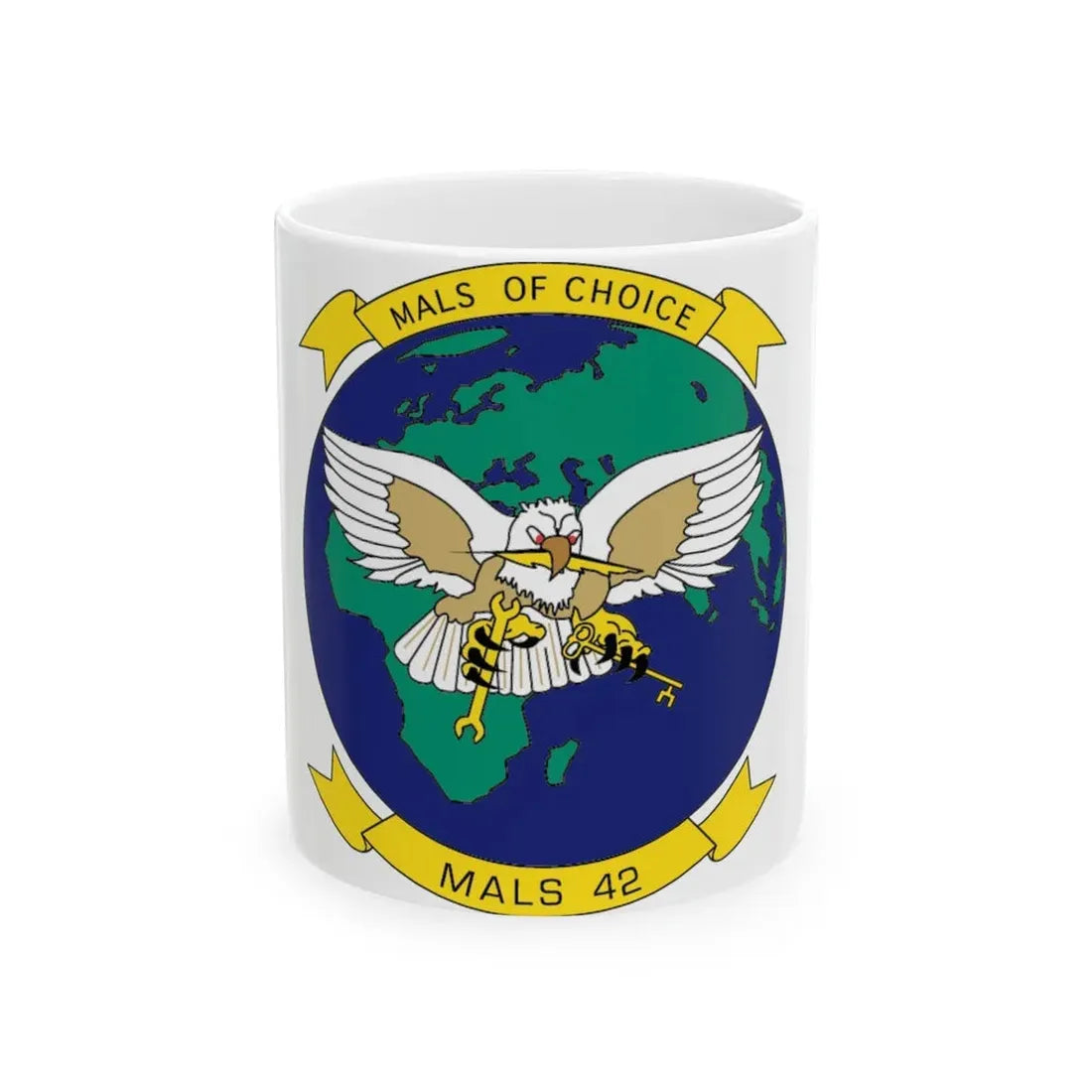 MALS 42 (USMC) White Coffee Mug 11oz - Go Mug Yourself