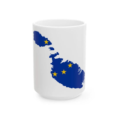 Malta EU (Malta) White Coffee Mug 15oz - Go Mug Yourself