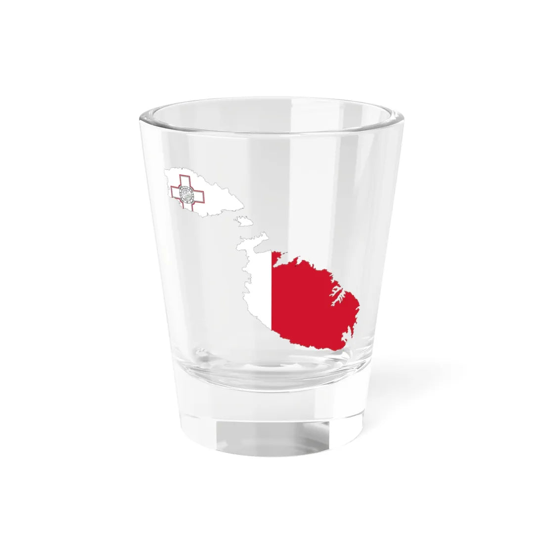 Malta-Flagmap (Malta) Shot Glass 1.5oz 1.5oz - Go Mug Yourself
