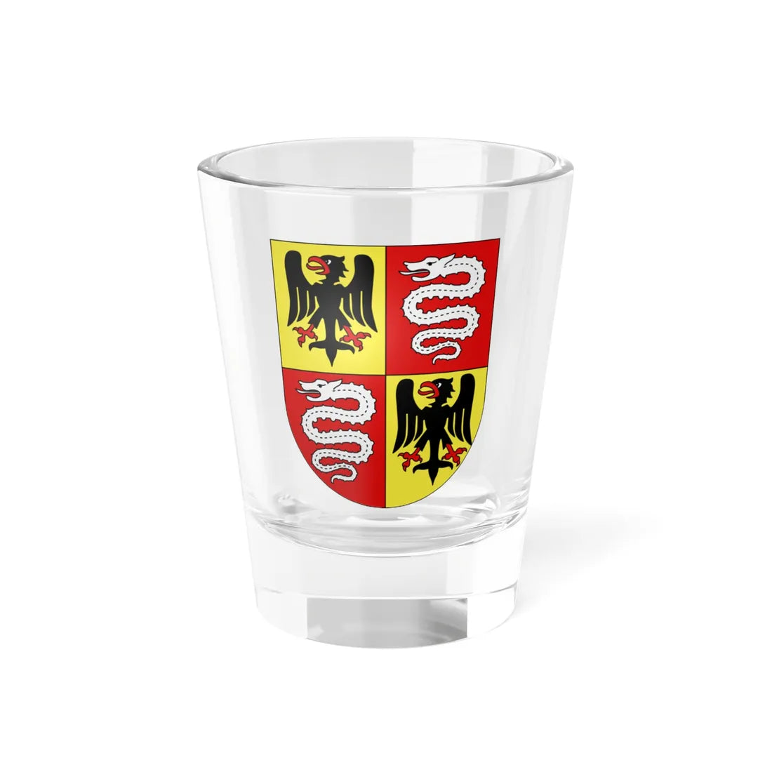 Malvaglia-coat of arms (Switzerland) (Coat of Arms) Shot Glass 1.5oz 1.5oz - Go Mug Yourself