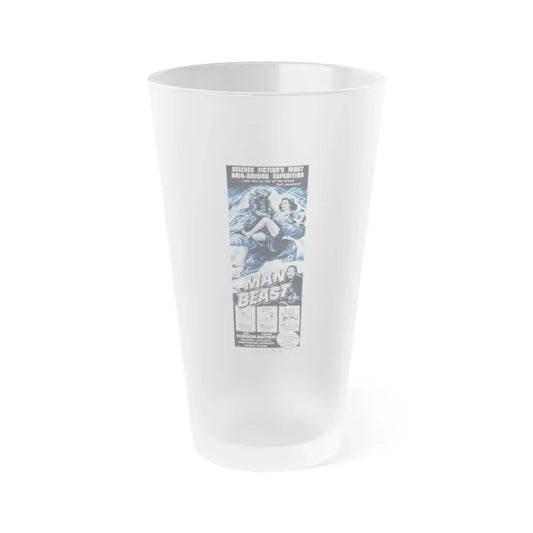 MAN BEAST (2) 1956 Movie Poster - Frosted Pint Glass 16oz Default Title - Go Mug Yourself