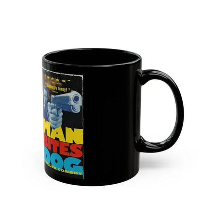 MAN BITES DOG (VHS COVER) - Black Coffee Mug - Go Mug Yourself