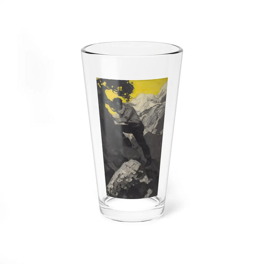 Man Climbing a Mountain Western magazine story illustration, 1931 - Pint Glass 16oz-16oz-Go Mug Yourself